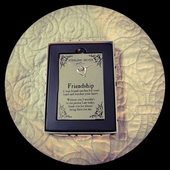 LArocks Jewelry - Silver Expressions by LArocks 18” Sterling Silver Heart Friendship Necklace